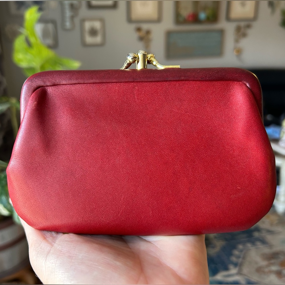 Vintage Coach Double Kisslock Coin Purse #7180 - Picture 5 of 11